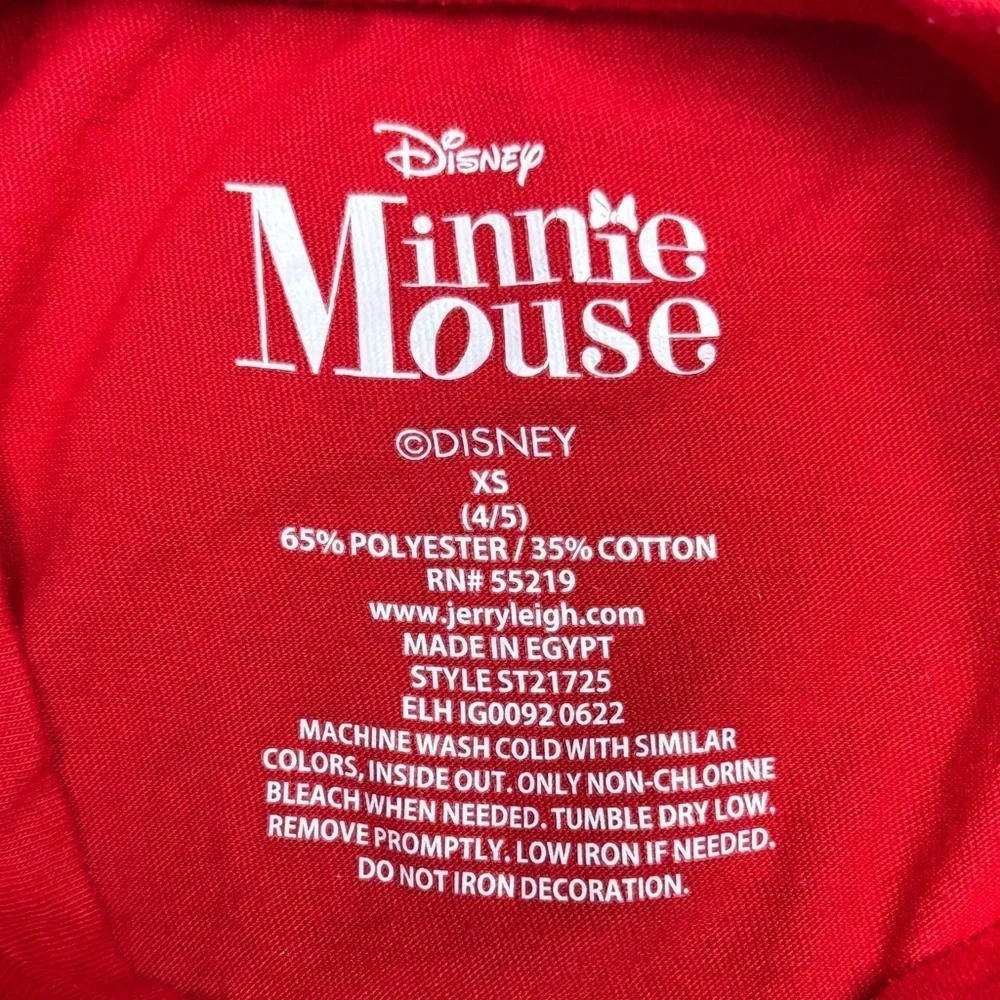 Disney Kid’s XS (4/5yo) Minnie Mouse Matching Set, Excellent Condition